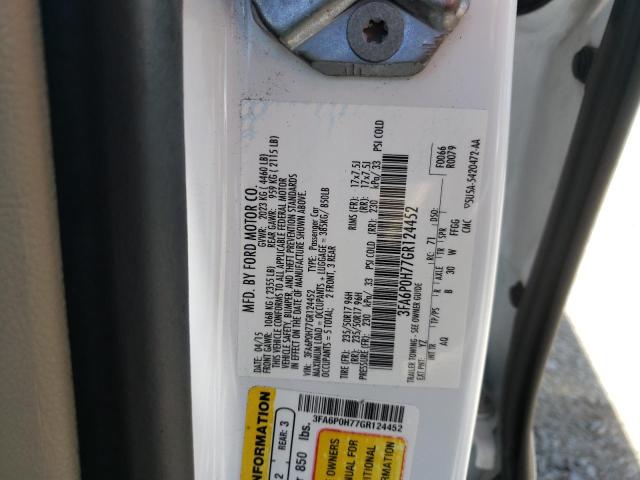 Photo 10 from auction – 2016 FORD FUSION SE with VIN 3FA6P0H77GR124452