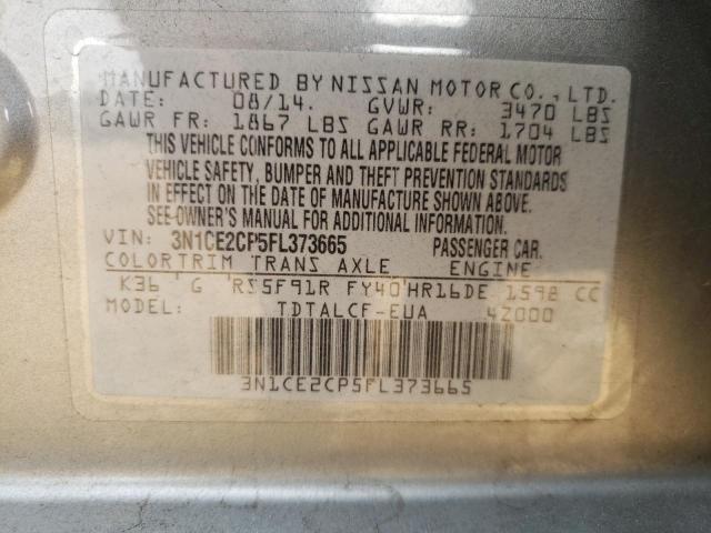 Photo 10 from auction – 2015 NISSAN VERSA NOTE with VIN 3N1CE2CP5FL373665