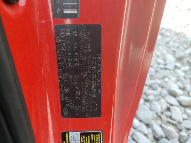 Photo 10 from auction – 2013 KIA FORTE SX with VIN KNAFW6A35D5743098