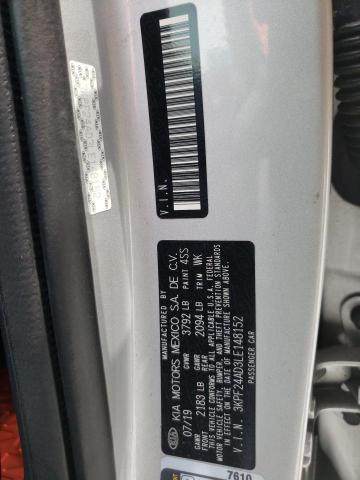Photo 10 from auction – 2020 KIA FORTE FE with VIN 3KPF24AD3LE148152