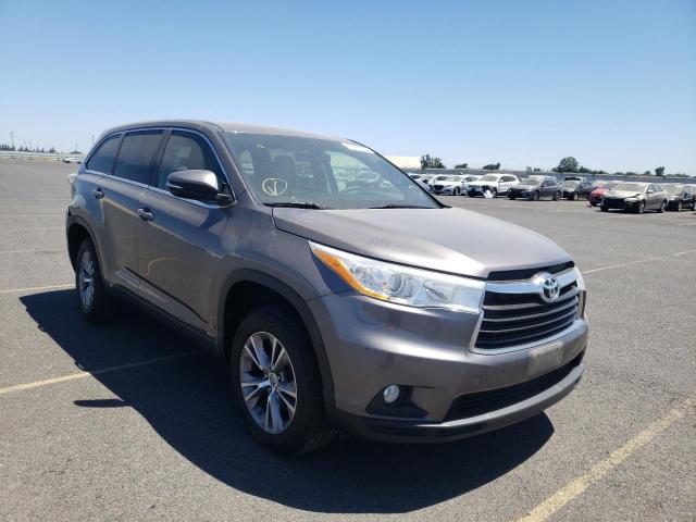TOYOTA HIGHLANDER 2014 with VIN 5TDZKRFH6ES019594 - Photo from auction