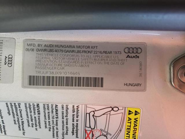 Photo 10 from auction – 2009 AUDI TTS with VIN TRUUF38JX91014645