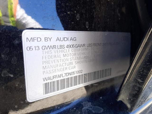 Photo 10 from auction – 2013 AUDI A4 PREMIUM with VIN WAUFFAFL7DN051002