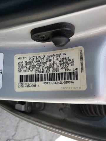 Photo 10 from auction – 2013 TOYOTA COROLLA BA with VIN 5YFBU4EE8DP119600