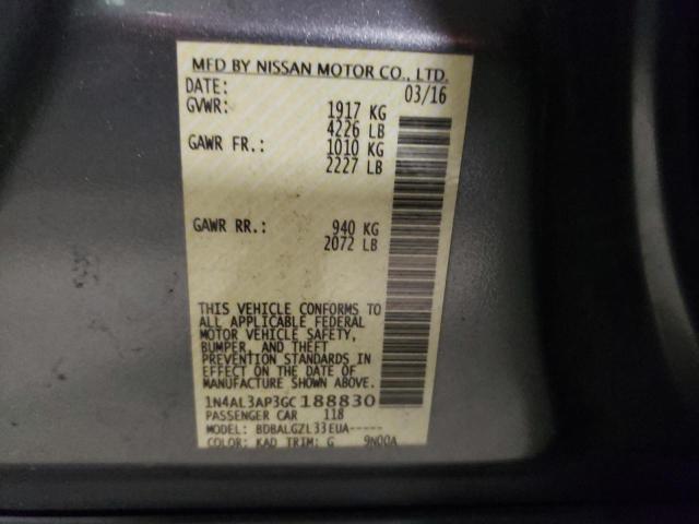 Photo 10 from auction – 2016 NISSAN ALTIMA 2.5 with VIN 1N4AL3AP3GC188830