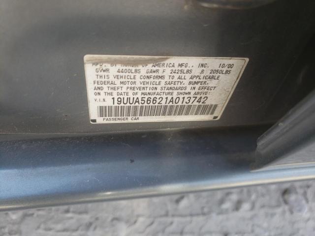 Photo 10 from auction – 2001 ACURA 3.2TL with VIN 19UUA56621A013742