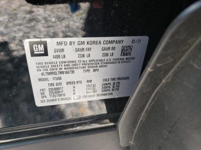 Photo 10 from auction – 2021 CHEVROLET TRAILBLAZE with VIN KL79MRSL7MB166739