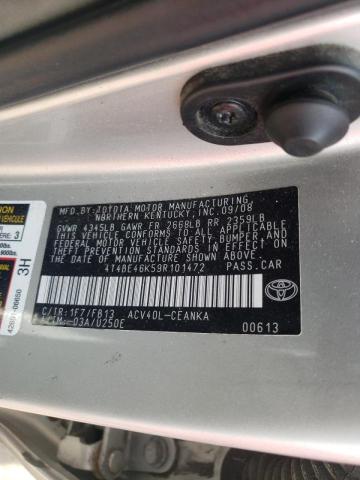 Photo 10 from auction – 2009 TOYOTA CAMRY BASE with VIN 4T4BE46K59R101472