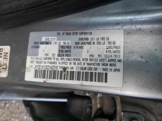 Photo 10 from auction – 2012 MAZDA MAZDA2 with VIN JM1DE1KY0C0142316