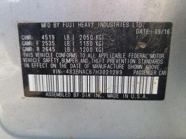 Photo 10 from auction – 2017 SUBARU LEGACY 2.5 with VIN 4S3BNAC67H3021289