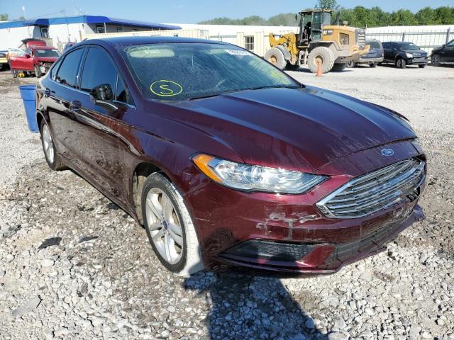 FORD FUSION SE 2018 with VIN 3FA6P0HD8JR217512 - Photo from auction