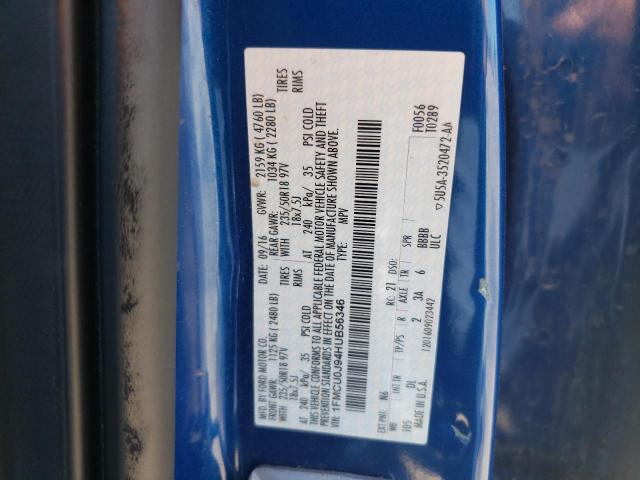 Photo 10 from auction – 2017 FORD ESCAPE TIT with VIN 1FMCU0J94HUB56346