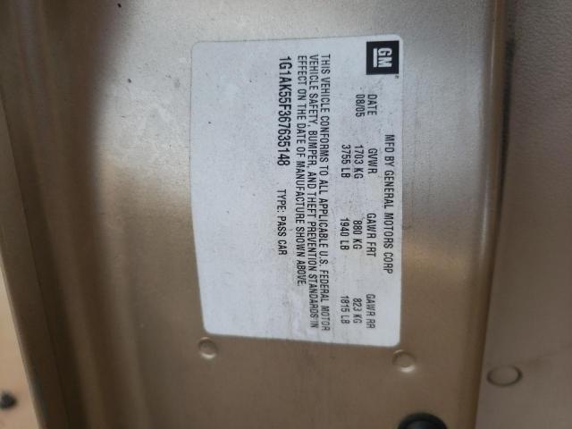 Photo 10 from auction – 2006 CHEVROLET COBALT LS with VIN 1G1AK55F367635148