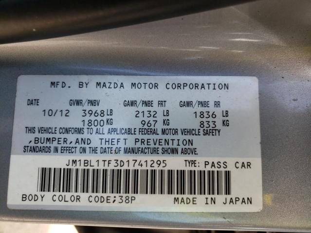 Photo 10 from auction – 2013 MAZDA 3 I with VIN JM1BL1TF3D1741295