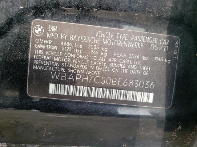 Photo 10 from auction – 2011 BMW 328 I with VIN WBAPH7C50BE683036
