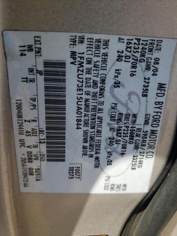 Photo 10 from auction – 2005 FORD EXPLORER X with VIN 1FMZU73E15UA01844