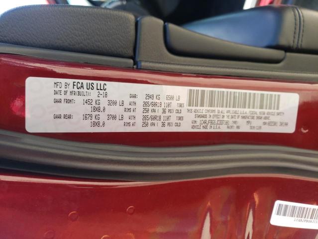 Photo 10 from auction – 2018 JEEP GRAND CHER with VIN 1C4RJFBG9JC337381