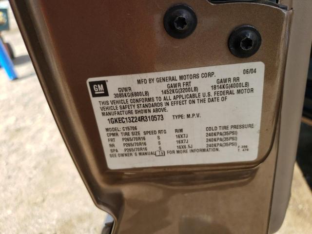 Photo 10 from auction – 2004 GMC YUKON with VIN 1GKEC13Z24R310573