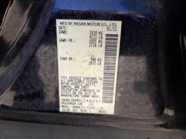 Фото 10 с аукциона – 2015 NISSAN ALTIMA 2.5 с VIN 1N4AL3AP0FC249257