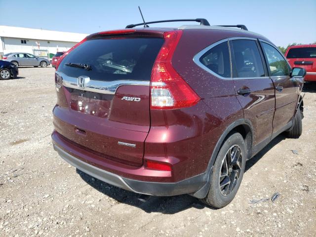 Photo 4 from auction – 2016 HONDA CR-V SE with VIN 5J6RM4H47GL054523