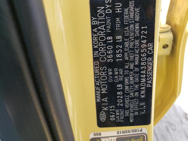Photo 10 from auction – 2016 KIA RIO LX with VIN KNADM4A38G6594721
