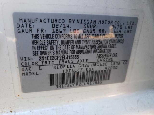 Photo 10 from auction – 2014 NISSAN VERSA NOTE with VIN 3N1CE2CP2EL415885