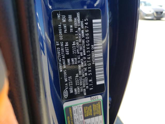 Photo 10 from auction – 2016 KIA OPTIMA LX with VIN 5XXGT4L3XGG066745