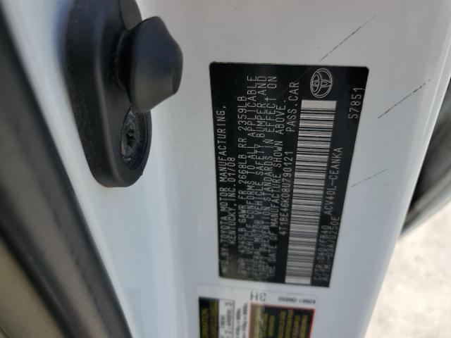 Photo 10 from auction – 2008 TOYOTA CAMRY CE with VIN 4T1BE46K08U790121
