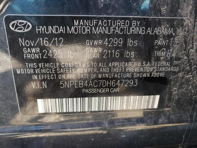 Photo 10 from auction – 2013 HYUNDAI SONATA GLS with VIN 5NPEB4AC7DH647293