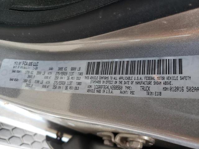Photo 10 from auction – 2020 RAM 1500 BIG H with VIN 1C6RRFBG4LN268560
