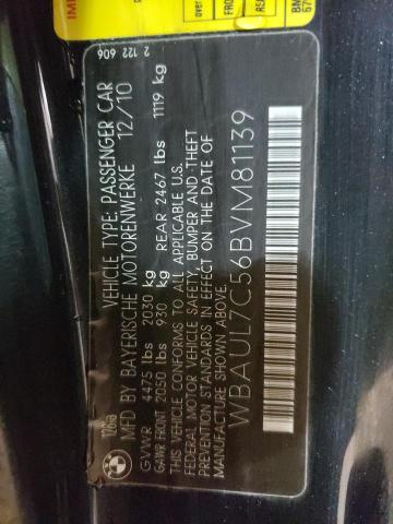 Photo 10 from auction – 2011 BMW 128 I with VIN WBAUL7C56BVM81139