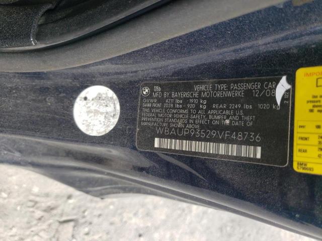 Photo 10 from auction – 2009 BMW 128 I with VIN WBAUP93529VF48736