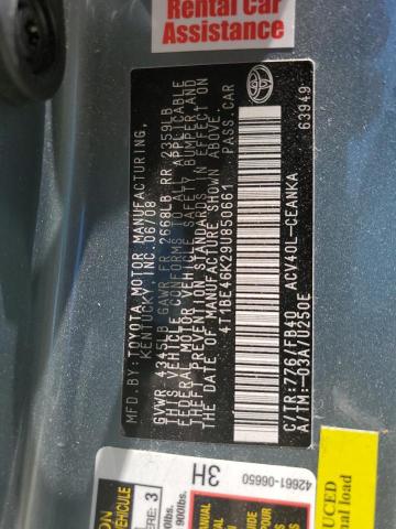 Photo 10 from auction – 2009 TOYOTA CAMRY BASE with VIN 4T1BE46K29U850661