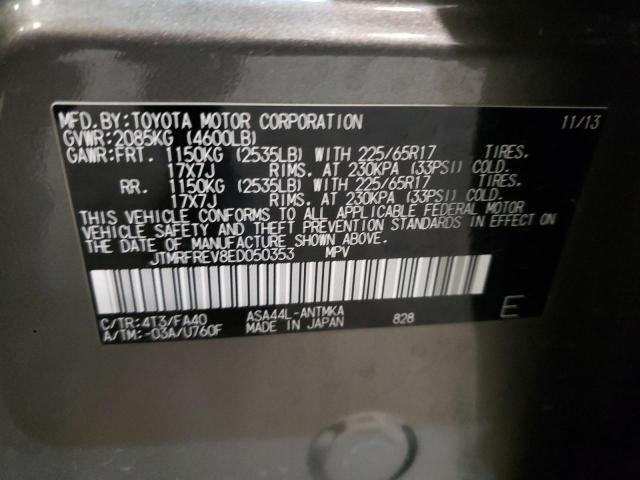 Photo 10 from auction – 2014 TOYOTA RAV4 XLE with VIN JTMRFREV8ED050353