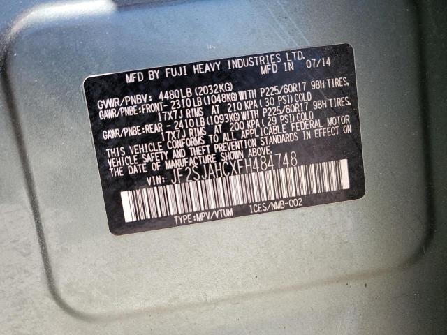 Photo 10 from auction – 2015 SUBARU FORESTER 2 with VIN JF2SJAHCXFH484748
