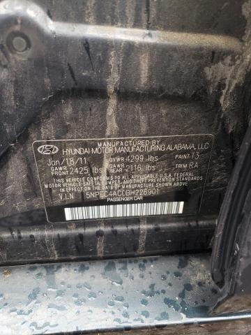 Photo 10 from auction – 2011 HYUNDAI SONATA SE with VIN 5NPEC4AC0BH226901