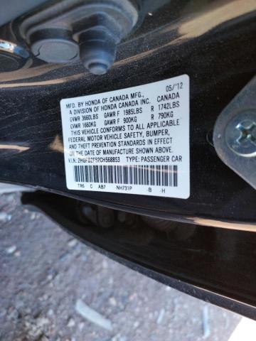 Photo 10 from auction – 2012 HONDA CIVIC LX with VIN 2HGFB2F52CH568853
