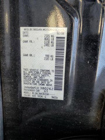 Photo 10 from auction – 2018 NISSAN MAXIMA 3.5 with VIN 1N4AA6AP1JC380262