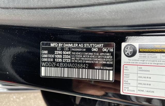 Photo 10 from auction – 2017 MERCEDES-BENZ E 300 with VIN WDDZF4JBXHA026842