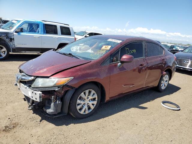 Photo 2 from auction – 2012 HONDA CIVIC LX with VIN 19XFB2F5XCE108950