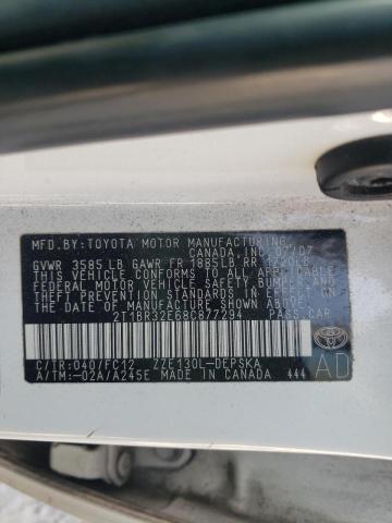 Photo 10 from auction – 2008 TOYOTA COROLLA CE with VIN 2T1BR32E68C877294