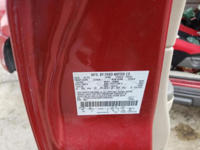 Photo 10 from auction – 2008 FORD ESCAPE XLS with VIN 1FMCU02Z88KA56535