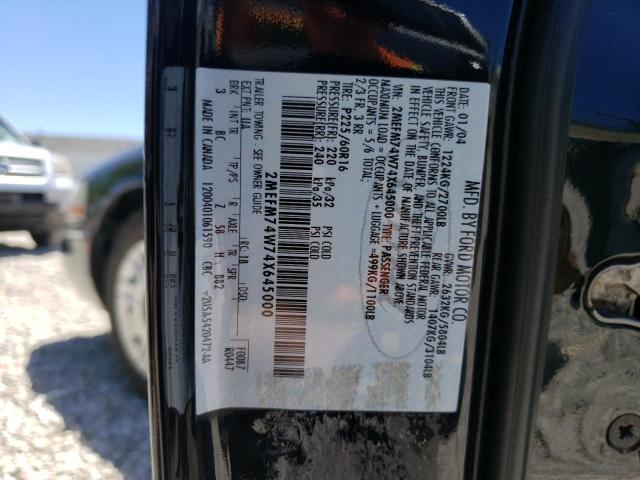 Photo 10 from auction – 2004 MERCURY GRAND MARQ with VIN 2MEFM74W74X645000