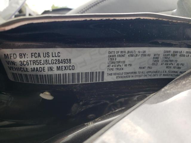 Photo 10 from auction – 2020 RAM 2500 POWER with VIN 3C6TR5EJ8LG284938
