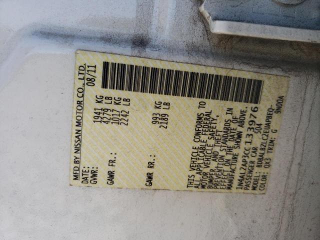 Photo 10 from auction – 2012 NISSAN ALTIMA BAS with VIN 1N4AL2AP3CC133976