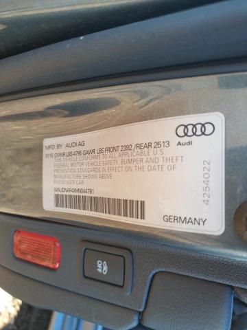 Photo 10 from auction – 2017 AUDI A4 PREMIUM with VIN WAUDNAF4XHN044781