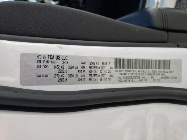 Photo 10 from auction – 2018 DODGE DURANGO GT with VIN 1C4RDJDG5JC307348
