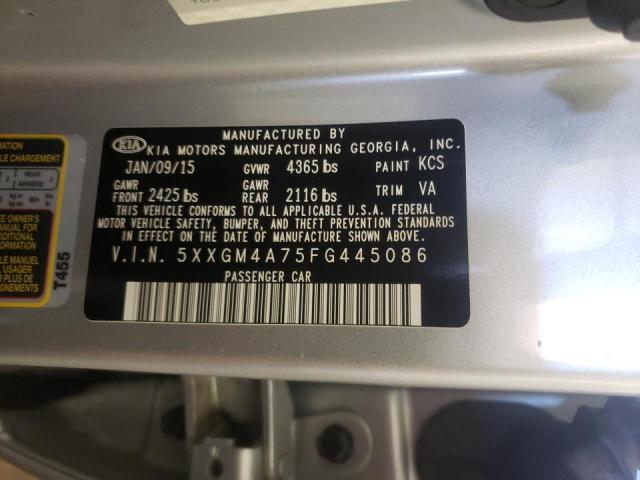 Photo 10 from auction – 2015 KIA OPTIMA LX with VIN 5XXGM4A75FG445086
