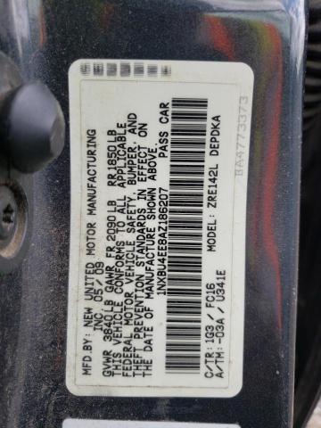 Photo 10 from auction – 2010 TOYOTA COROLLA BA with VIN 1NXBU4EE8AZ186207