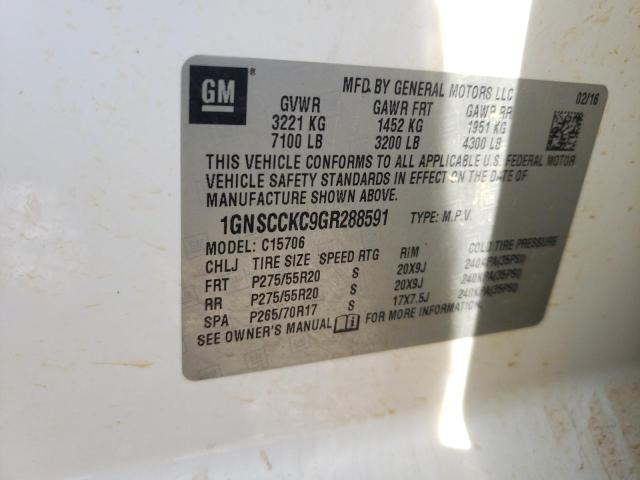 Photo 10 from auction – 2016 CHEVROLET TAHOE C150 with VIN 1GNSCCKC9GR288591